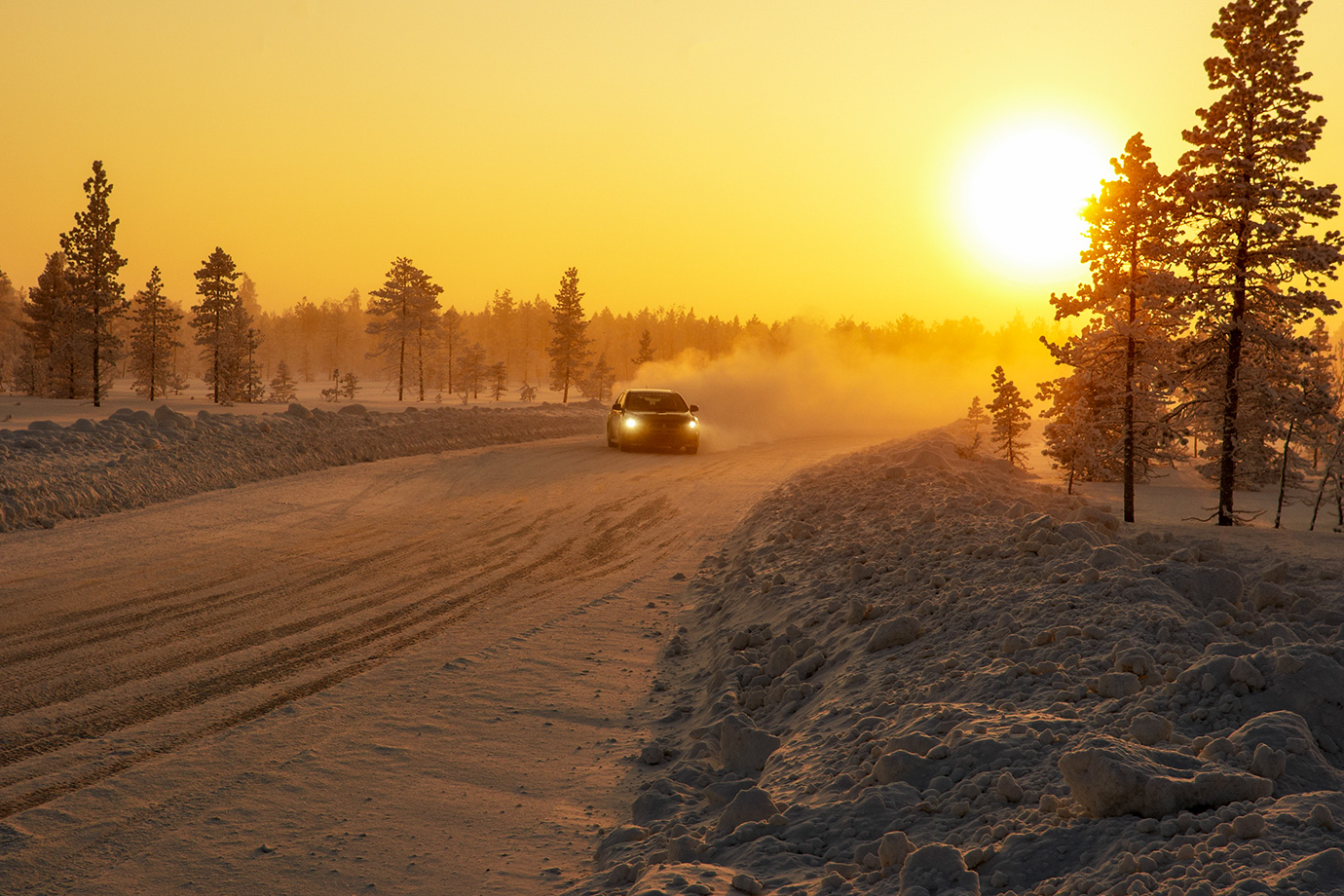 Rallye Training, Rowaniemi, Finnland