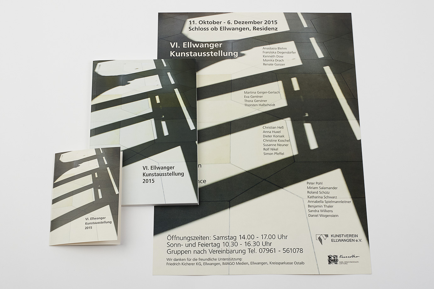 Gestaltung der Austellungs-Plakate, -Einladungen und Kataloge